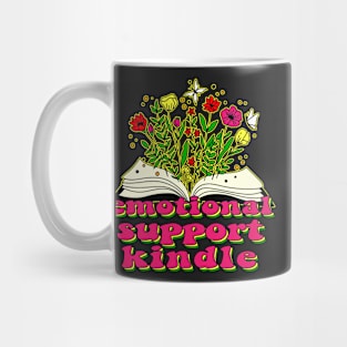 emotional support kindle groovy book lovers Mug